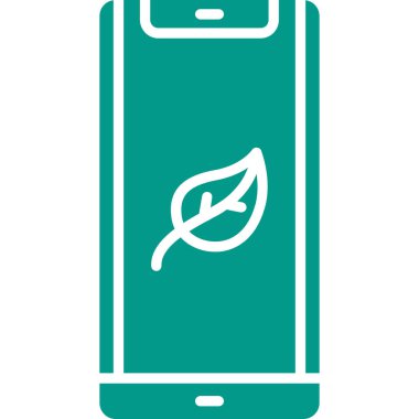 Yaprak vektör simgesi modern basit illüstrasyon