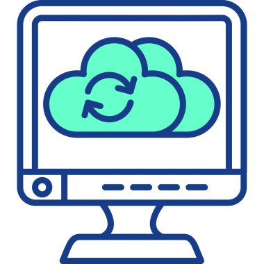 Bulut hesaplama. Web simgesi