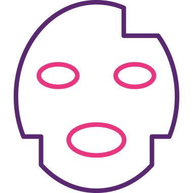 maske simgesi vektör illüstrasyonu