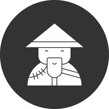 Bir Çin fenerinin bambuyla çizimi