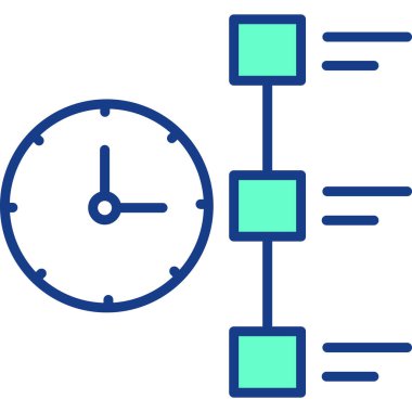 Saat. Web simgesi basit tasarım
