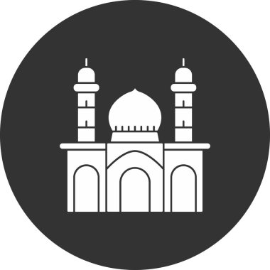 Cami. Web simgesi basit illüstrasyon