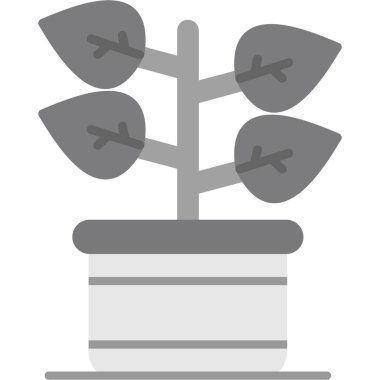 bitki ikonu. bitki kavramı.