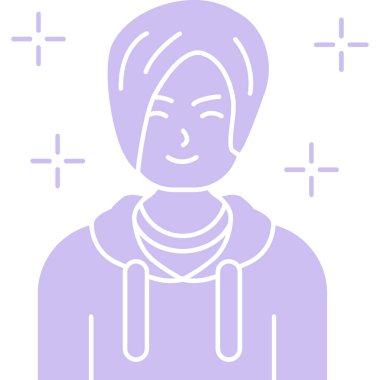 Saç stili olan kadın avatarı