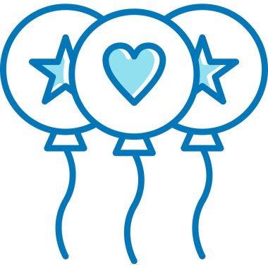 Şekerleme kalp ikonu ana hatlarıyla