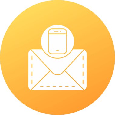 mesaj vektör simgesi modern çizgi çizimi