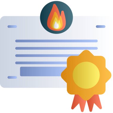 şenlik ateşi modern simgesi, vektör illüstrasyonu