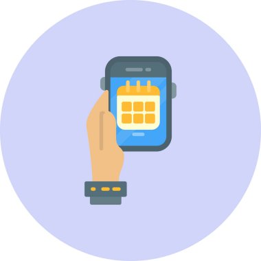 Takvimli cep telefonu, mobil uygulama