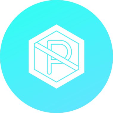 Mavi ve yeşil harflerin vektör çizimi