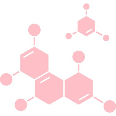 Molekül. Web simgesi basit illüstrasyon