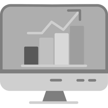 İş analitiği simgesi vektörü