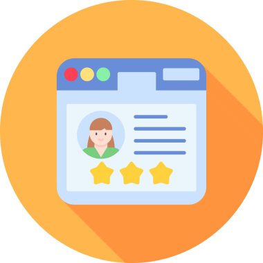 Müşteri hizmetleri web simgesi, vektör illüstrasyonu