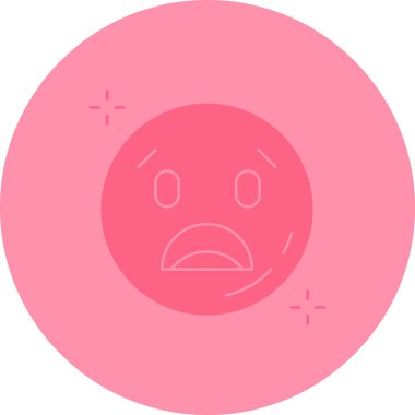 üzgün emoji simgesi, vektör illüstrasyon tasarımı