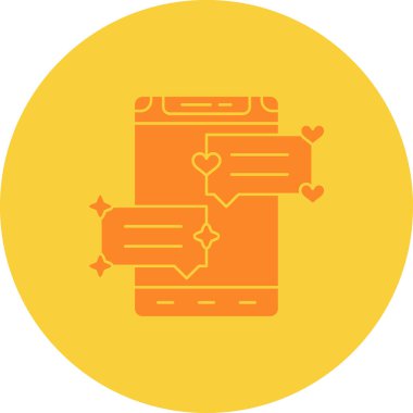 Bir kalp simgesinin vektör illüstrasyonu