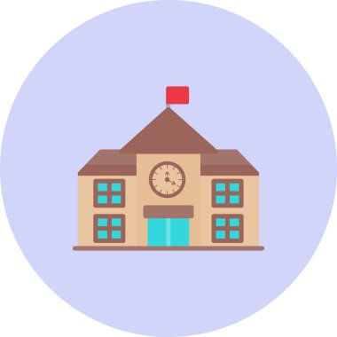 okul oluşturma vektör simgesi