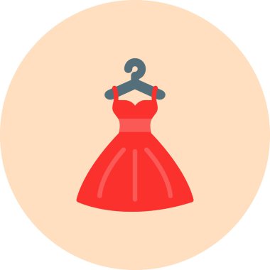 Düğün elbise vektör simgesi