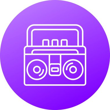 vektör radyo simgesi illüstrasyonu