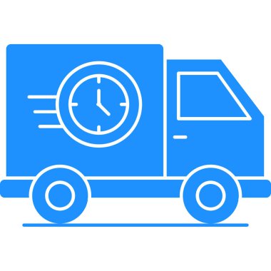 dağıtım simgesi, vektör illüstrasyonu basit tasarım