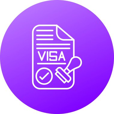 Pasaportun vektör illüstrasyonu, modern simge