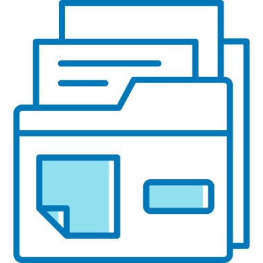 dosya dizini vektör illüstrasyonu