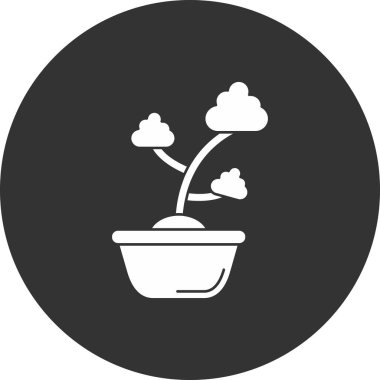 Modern bitki simgesinin vektör illüstrasyonu