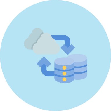 sunucu vektör çizim bulut