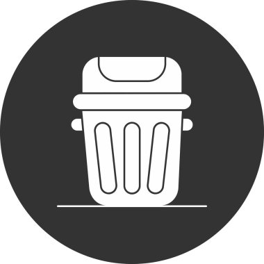 Çöp kutusu vektör illüstrasyonuName