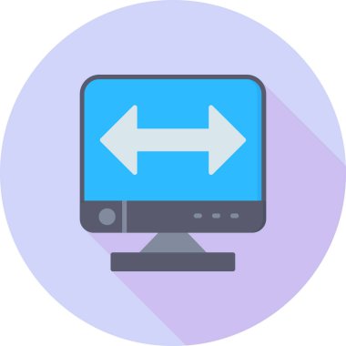 Ok. Web simgesi basit illüstrasyon