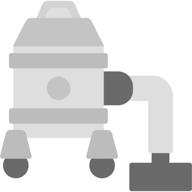 Düz stil robot elektrik süpürgesi simgesi