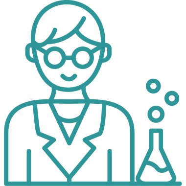 Kimya bilimci laboratuarı simgesi