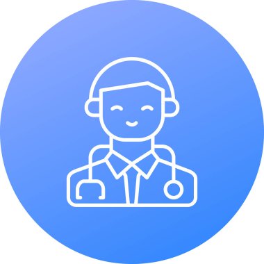 Doktor modern simgesinin vektör illüstrasyonu