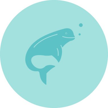 Balık. Web simgesi basit illüstrasyon