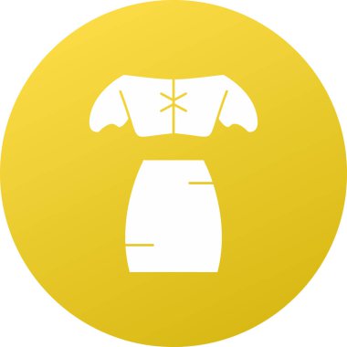 Kıyafet ikonu. vektör simgesi.