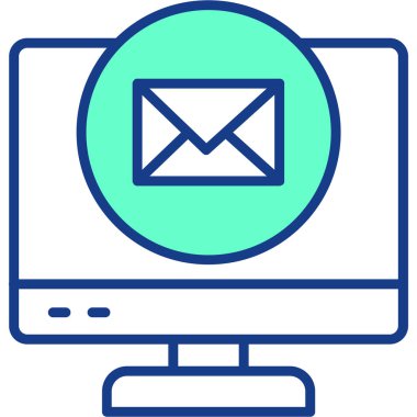 E-posta. Web simgesi basit tasarım