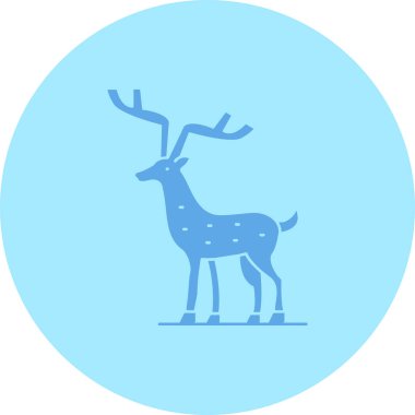 Ren geyiği vektör simgesi ki bu simge kolayca değiştirilebilir veya düzenlenebilir