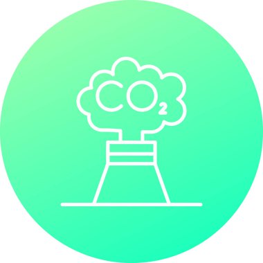 Nükleer güç simgesinin vektör illüstrasyonu