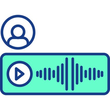 ses simgesi vektör illüstrasyonu