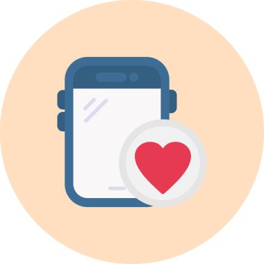 akıllı telefon düz vektör simgesi