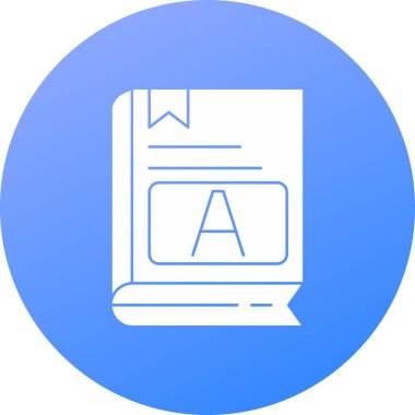 Bir kitap simgesinin vektör illüstrasyonu