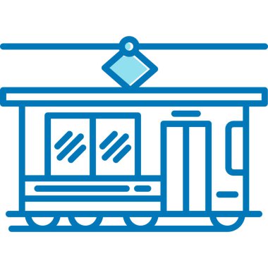 Tren tren ikonu - taslak biçimi