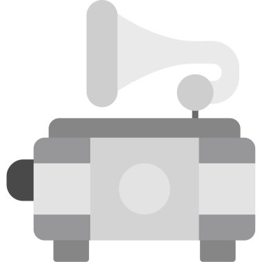 Konuşmacı. Web simgesi basit illüstrasyon