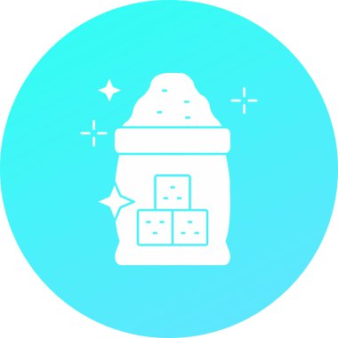 Bir noel çantasının vektör çizimi