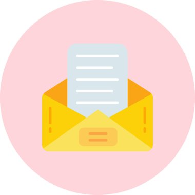 E- posta simgesi vektör illüstrasyonu