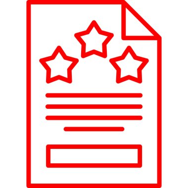 belge simgesi, vektör çizimi