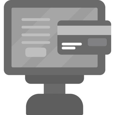 Yazıcı Düz Vektör Simgesi