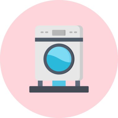 Çamaşır makinesi vektör simgesi