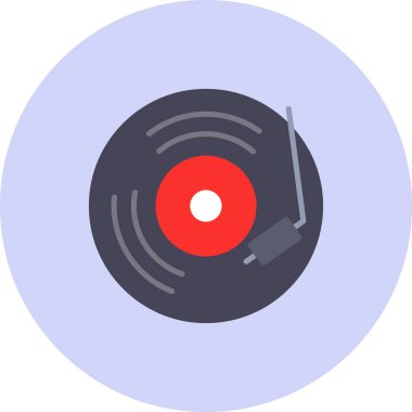 Müzik. Web simgesi basit illüstrasyon