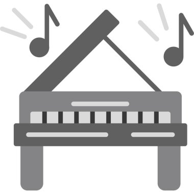 müzik klavyesi. Web simgesi