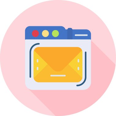 kart e- posta simgesi düz biçimli