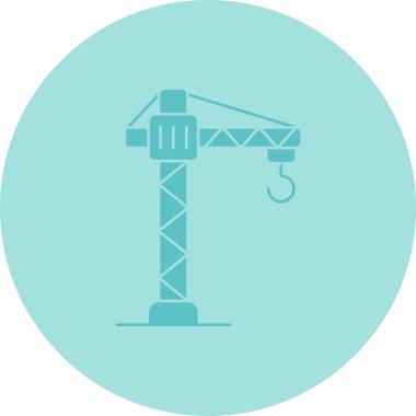 Vinç. Web simgesi basit illüstrasyon